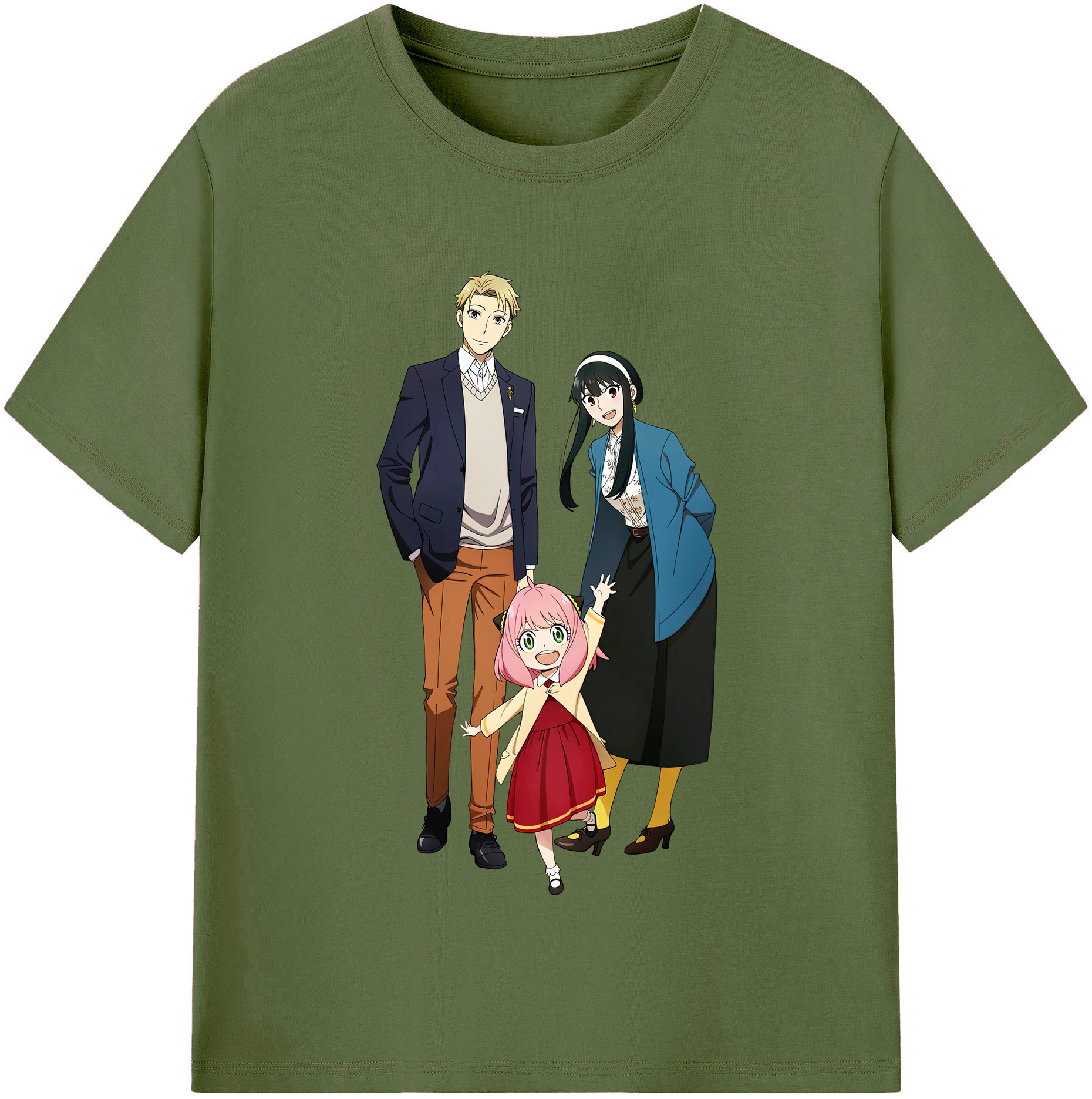 （画像用） SPY×FAMILY间谍家家酒 綿100％半袖Tシャツ（フロントプリント）